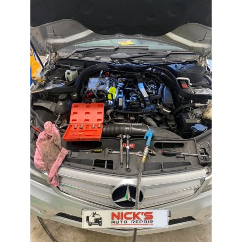 Mercedes W204 Injection replacement and full service 2