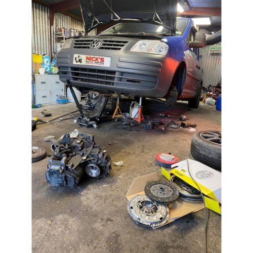 VW caddy clutch kit and flywheel replacement 1
