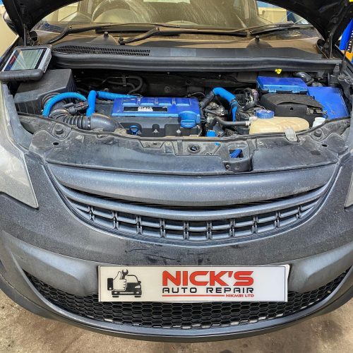 Vauxhall corsa oil leak from oil cooler and sump repair 1