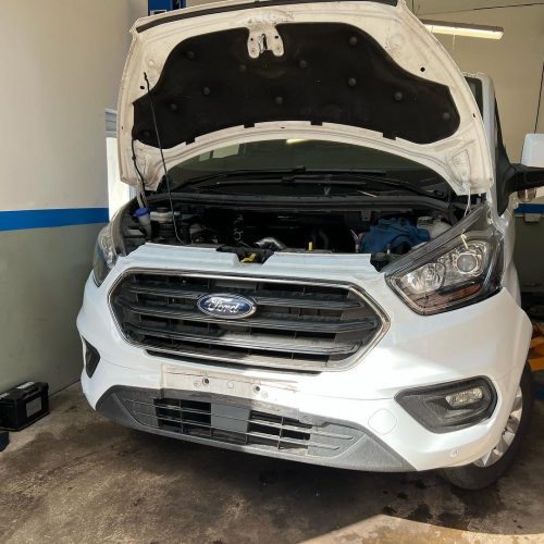 Ford transit front crash bar repair 1